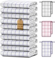 10er Set Geschirrtücher 50x70 cm – 100% Baumwolle, saugfähig